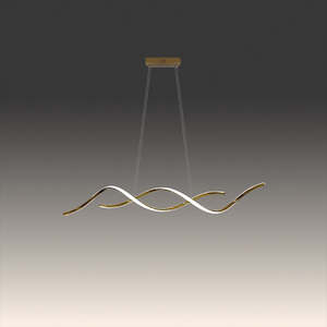 LED Pendant light Color change Gold 80786