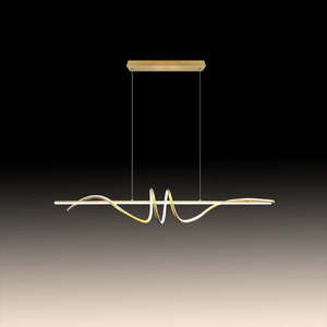 LED Pendant light Color change Gold 8775