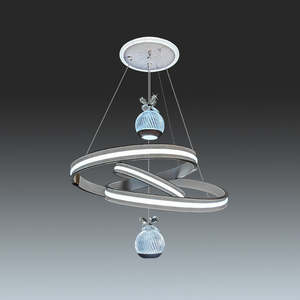 Pendant Lights Crystal: LED Pendant light Color change 5145