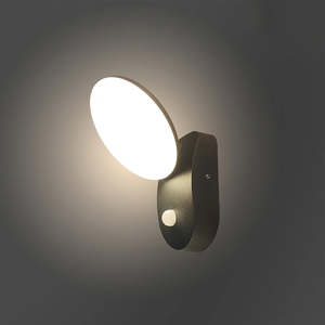 Outdoor LED light with sensor Black W0336