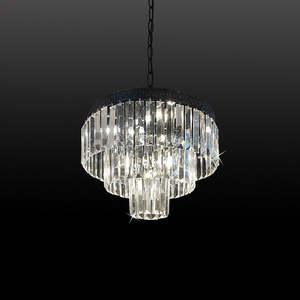 Ceiling Lights Crystal: Ceiing/Pendant Chandelier Black 9263-400-3