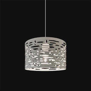 Pendant Lights Iron: Pendant light White B6-300mm