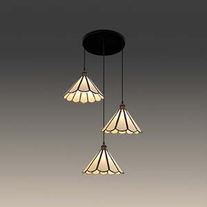 Pendant light Black Plate 300 with 3216