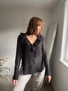 BLAK LUXE blouse RRP$200 (10-12)