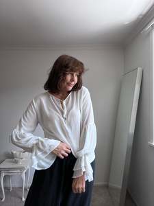 Latest Collection: REPERTOIRE 'Poet' blouse RRP$298 (10-14)