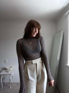 STAPLE + CLOTH net top RRP$199 (10-14)