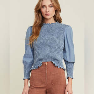 Latest Collection: VERA MODA shirred top (14-16)