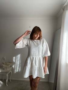 ELLIS ‘The Tulle’ linen dress RRP$250 (8)