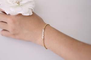 Mama Name Necklace: Mama Script Bracelet