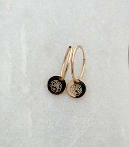 Birth flower dainty earrings