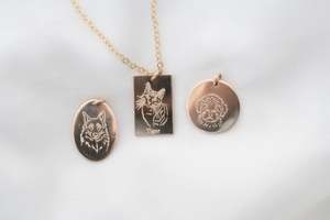 Pet Portrait Necklace