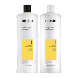 Nioxin: Nioxin System 1 - 1 Litre Duo For Natural Hair With Light Thinning