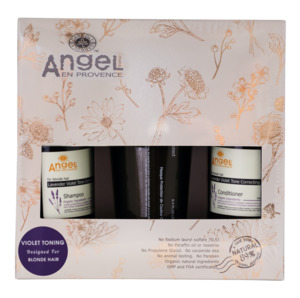 Mothers Day Gifts: Angel Professional LAVENDER VIOLET Duo + Orange Flower Mask Gift Pack