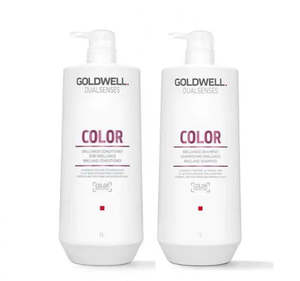 Goldwell Dualsenses Color 1 Litre Shampoo and Conditioner Bundle