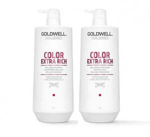 Goldwell: Goldwell Dualsenses Color Extra Rich 1000ml Shampoo and Conditioner Bundle