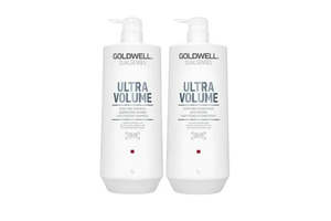 Goldwell Dualsenses Ultra Volume 1000 ml Taming Shampoo and Conditioner Bundle