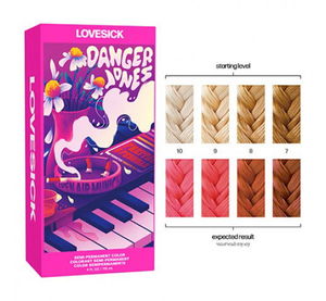 Clearance Sale 2: Danger Jones Semi Permanent Hair Colour - LOVESICK (Neon Pink) 118ml