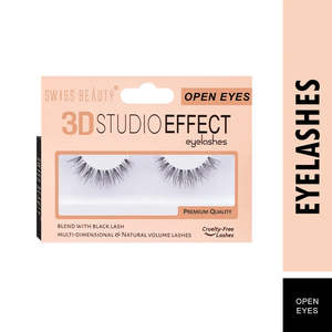 New Collection: Swiss Beauty - 3D Studio Effect Eyelashes Open Eyes