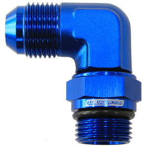 AEROFLOW 90 Deg ORB Swivel to Male Flare Adapter 12 to 12 Edge Performance Par