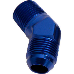 AEROFLOW 45 Deg NPT to Male Flare Adapter 1/8" to 3AN Edge Performance Par