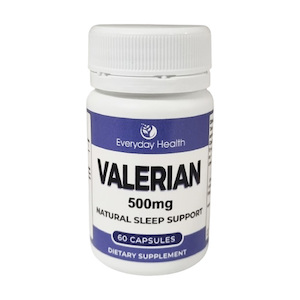 Valerian - 60 Capsules 500mg - Sleep Support - Everyday Health