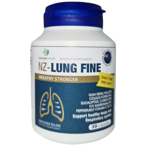 Products: NZ Lung Fine - 30 Capsules - Lung Health - Everyday Health