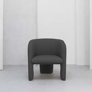 Marlo Armchair - Charcoal + Leather