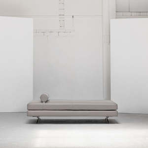 Wake Daybed - Grey + Aniline Leather
