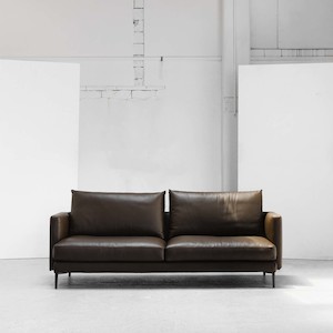 Apartment: Notting 2.5 Seater Sofa - Tobacco + Leather
