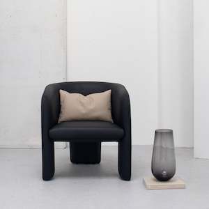 Macchiato: Marlo Armchair - Black + Leather