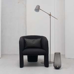 Macchiato: Marlo Armchair - Charcoal + Boucle