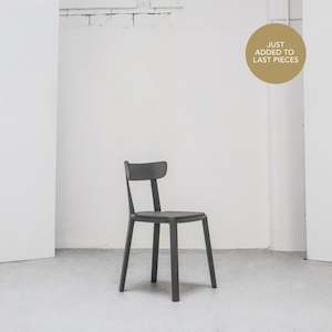 Cadrea Padded Dining Chair - Ironsand + Ironsand
