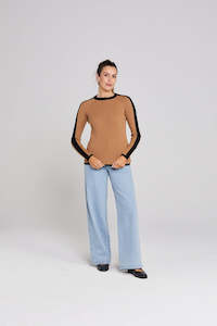 Unity Long Sleeve Sweater - Biscuit