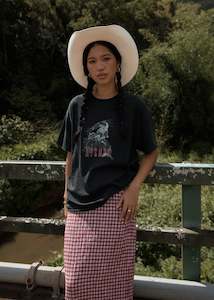 Cosmic Cow Oversized Tee - Stone Black Last One Was $55 Now