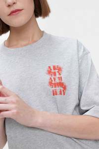 Womens Tops Tees: Arca T Shirt - Grey