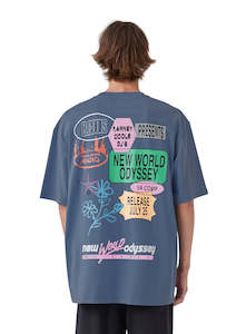 Mens Tees: NWO Tee - Washed Blue