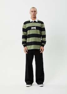 Mental Rugby Long Sleeve Tee - Oil Green