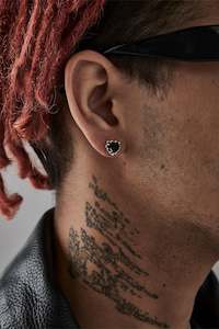 Stolen Girlfriends Club Love Claw Earrings - Onyx Silver