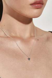 Stolen Heart Necklace- Silver