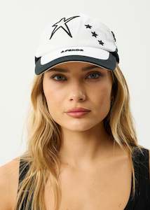 Afends Games Recycled Panelled Cap - White