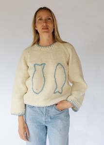 Womens Sweats Knits: Pisces Sweater - Snow Last One Was $269.90 NOW