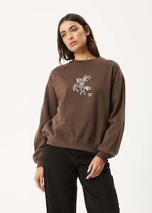 Mackie Crew Neck Sweat - Coffee Last Sizes Was $110 Now