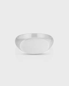 Brushed Signet Ring