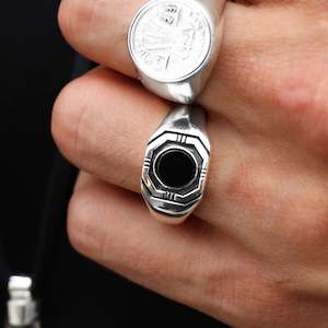 Mens Jewellery: Black Hennessy Ring