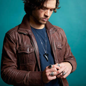 Black Pounamu Jet Plane Necklace