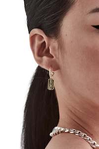 Earrings: Stolen Girlfriends Club Razor Sleepers - Gold Plated