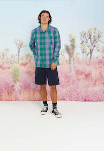 Mens Shirts: Long Sleeve Trope Shirt - Grape Malachite Was $180 Now