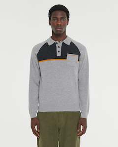 Mens Knitwear: Sunday River Sweater - Light Grey Last Sizes Was $299 Now