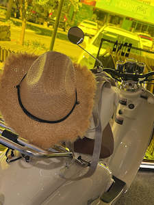 Frayed Edge Straw Hat