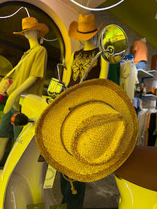 Two Tone Western Straw Hat